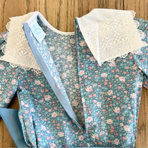 The Children’s Hour by Jan Brigg’s Vintage Blue Ditsy Floral Dress Size 4T - Picture 14 of 15